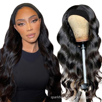 Wholesale Straight Headband Wig Vendors Get Free Headband Human Hair Headband Wigs